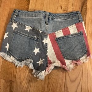Mossimi High Rise American 🇺🇸 Flag Shorts